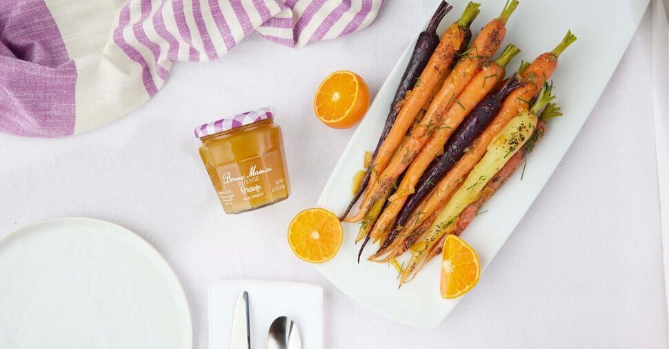 Orange Mustard Glazed Carrots