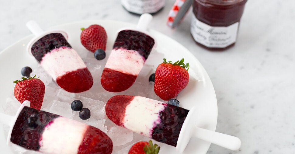 Red, White, & Blue Popsicles