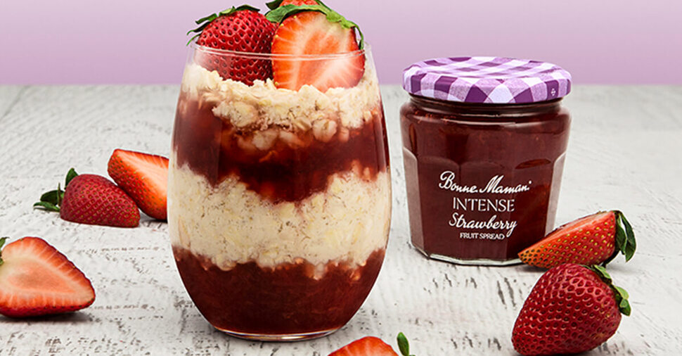 Bonne Maman INTENSE Strawberry Overnight Oat Parfaits