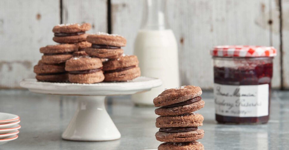 Chocolate Anise Sandwich Cookies