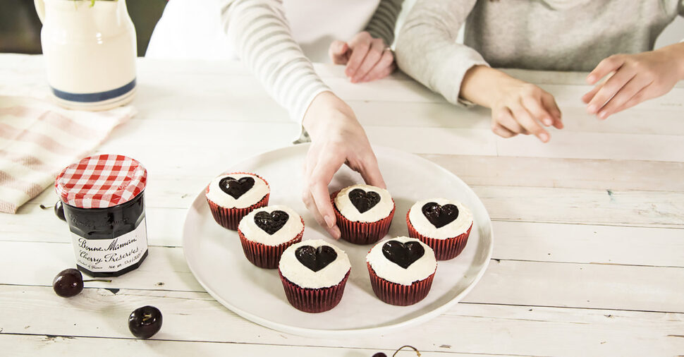 Dark Chocolate Cherry Cupcakes